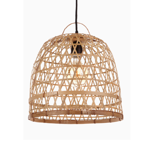 Colgante bambú Hanoi natural 35x32cm